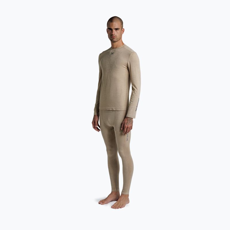 Vyriški termoaktyvūs ilgomis rankovėmis marškinėliai  X-Bionic Mightywool sand 2