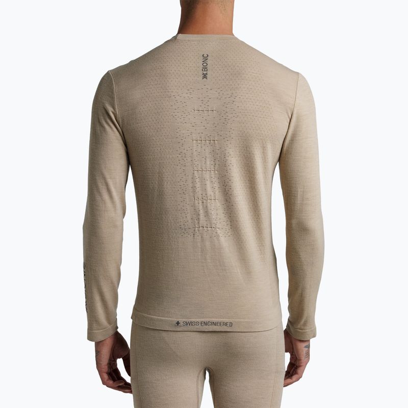 Vyriški termoaktyvūs ilgomis rankovėmis marškinėliai  X-Bionic Mightywool sand 3