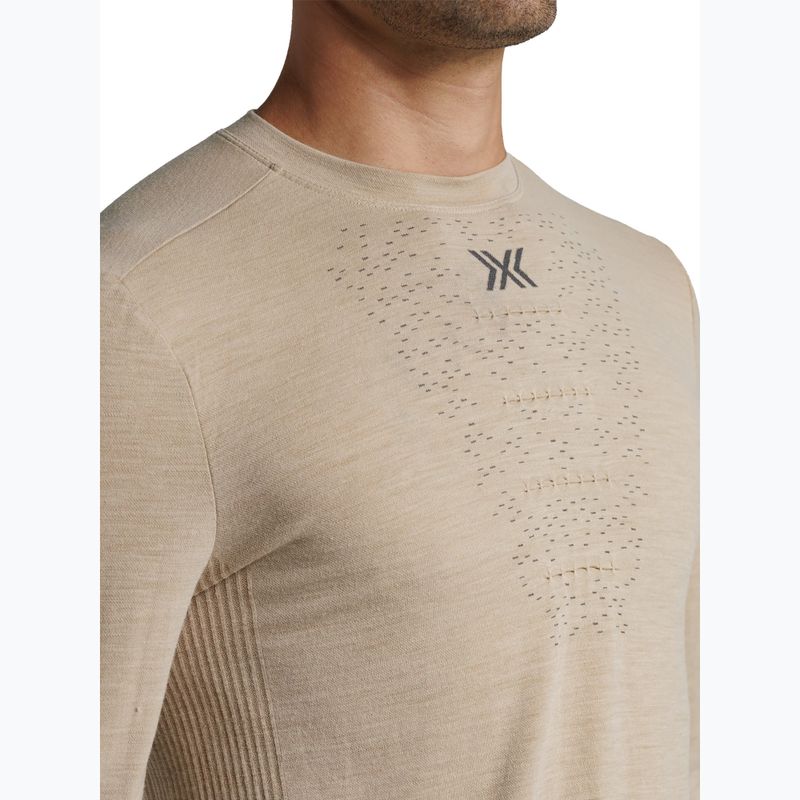 Vyriški termoaktyvūs ilgomis rankovėmis marškinėliai  X-Bionic Mightywool sand 7