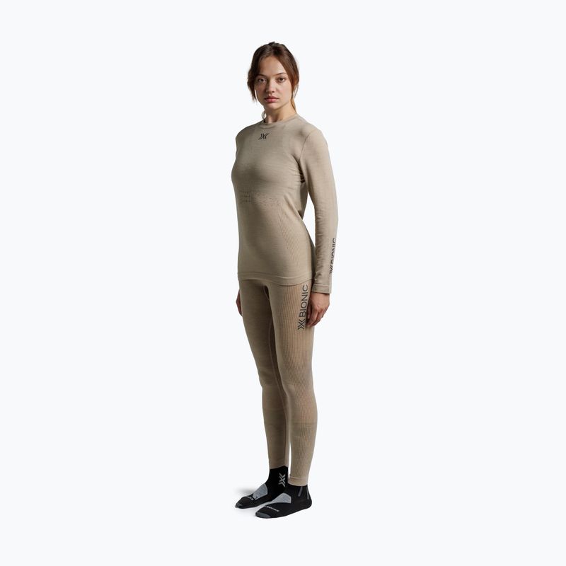 Moteriški termoaktyvūs marškinėliai X-Bionic Mightywool sand 2