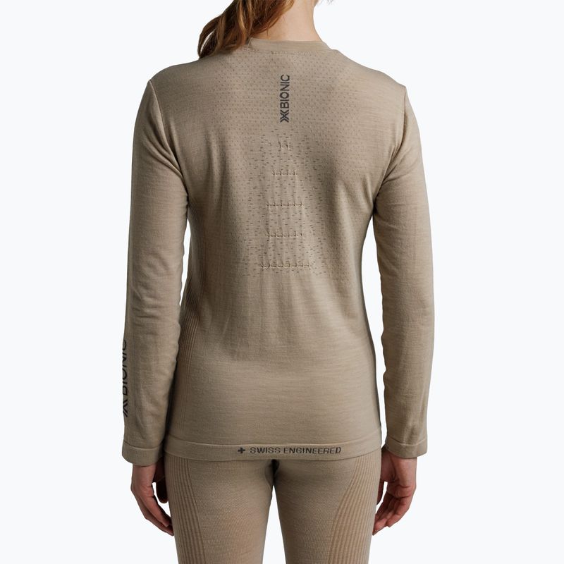 Moteriški termoaktyvūs marškinėliai X-Bionic Mightywool sand 3