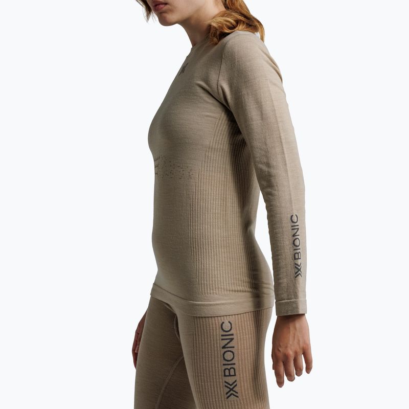 Moteriški termoaktyvūs marškinėliai X-Bionic Mightywool sand 6