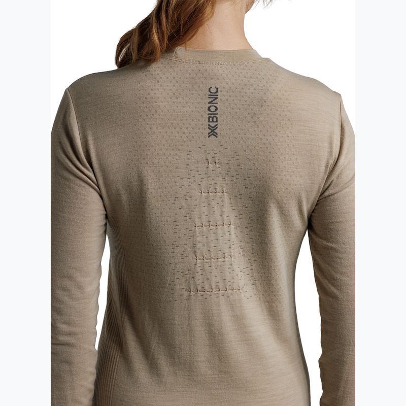 Moteriški termoaktyvūs marškinėliai X-Bionic Mightywool sand 8