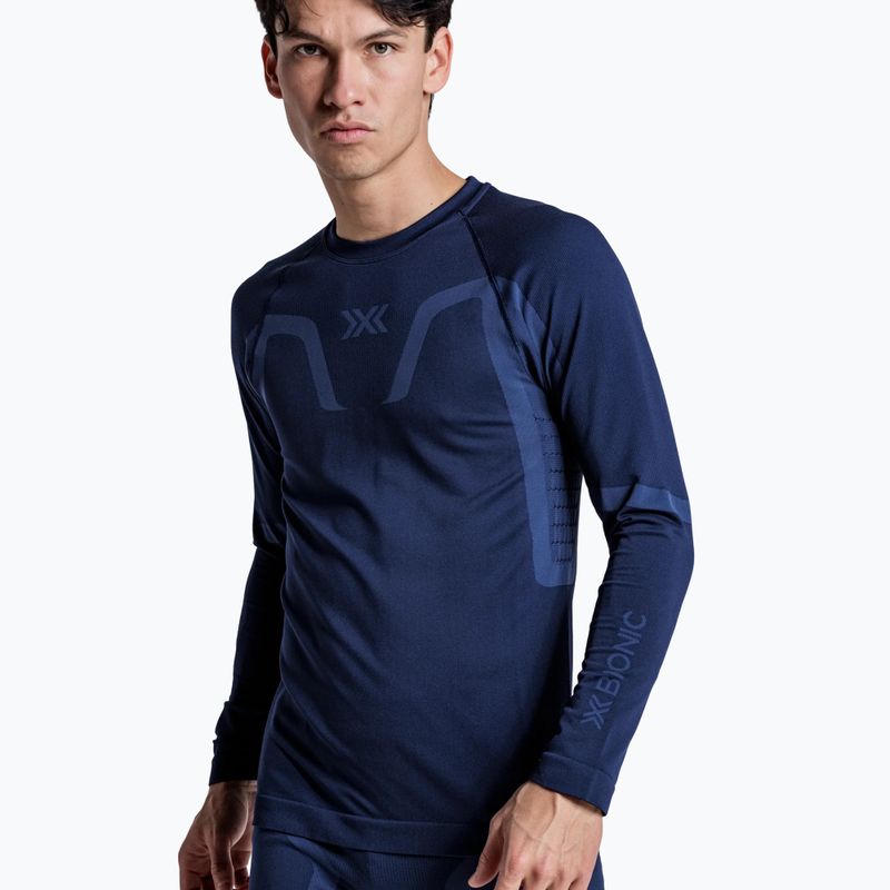Vyriškas termoaktyvus džemperis X-Bionic X-Ential Baselayer LS marine 6