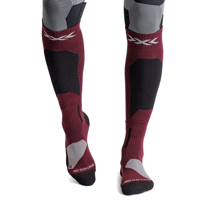 Slidinėjimo kojinės X-Socks Ski Discover Merino Otc oxide red 2