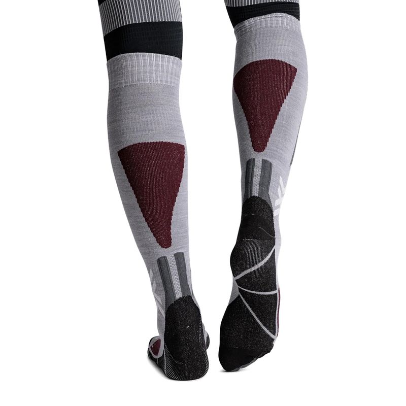Slidinėjimo kojinės X-Socks Ski Discover Merino Otc silver grey 3