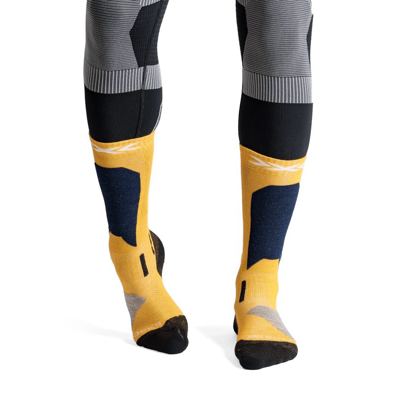 Vaikiškos slidinėjimo kojinės X-Socks Ski Discover Otc yellow 2