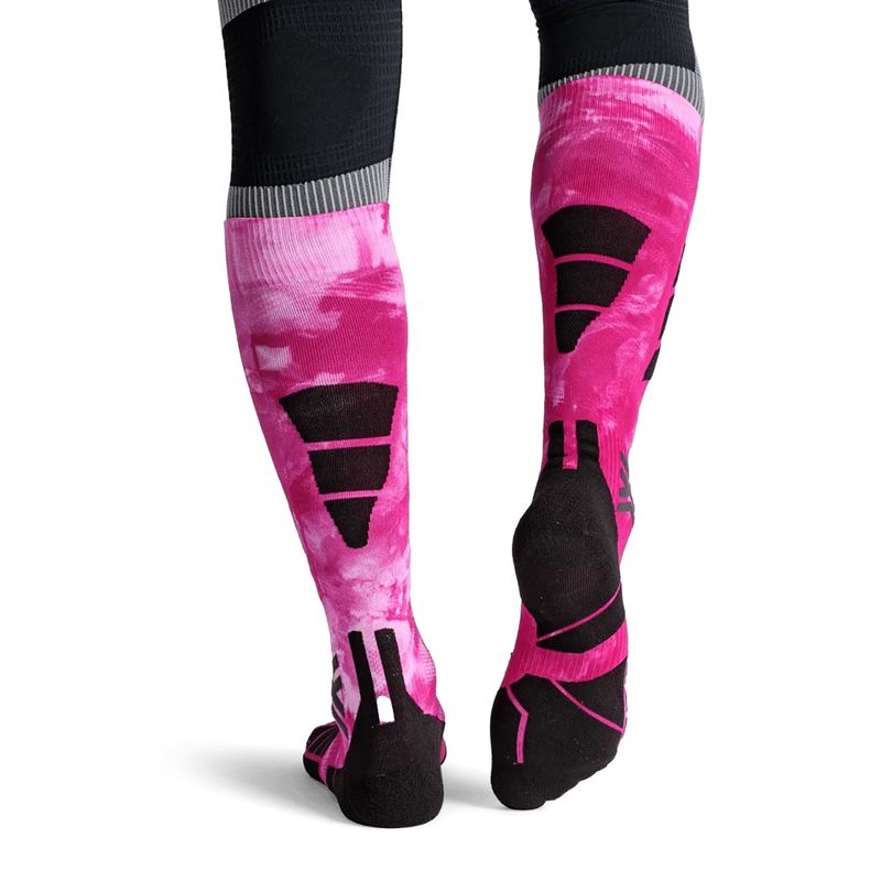 Slidinėjimo kojinės X-Socks Ski Expert Wild Otc x black/fluo pink 3