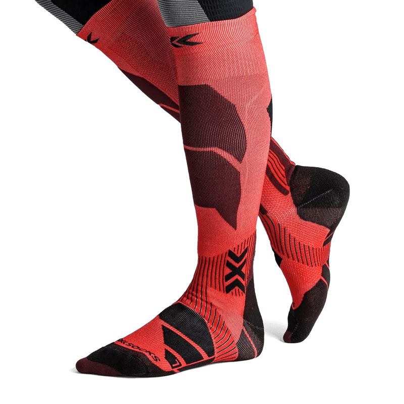 Slidinėjimo kojinės X-Socks Ski Perform Otc hot red 4
