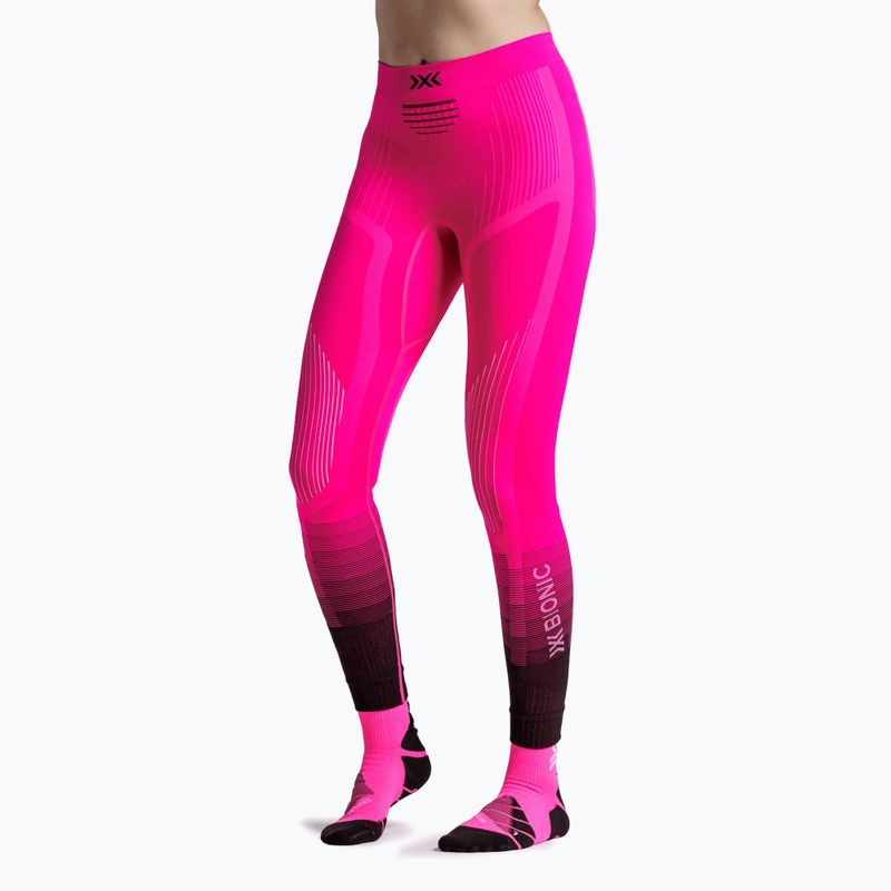 Moteriškos termo kelnės X-Bionic Invent Graphics fluo pink/x white 3