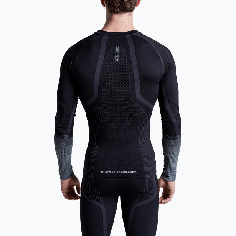 Vyriškas termoaktyvus džemperis X-Bionic Invent Graphics LS x black/dark grey 3