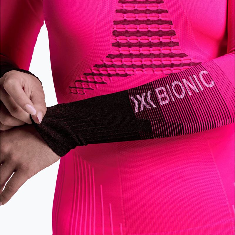 Moteriškas termo džemperis X-Bionic Invent Graphics LS fluo pink/x white 9