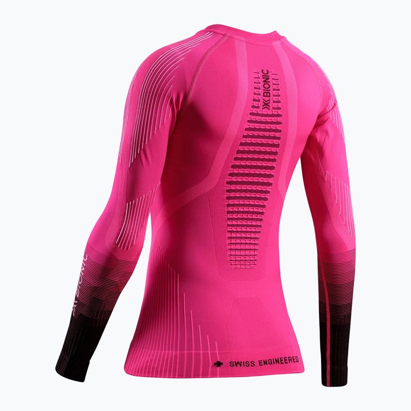Moteriškas termo džemperis X-Bionic Invent Graphics LS fluo pink/x white 12