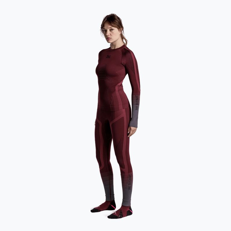 Moteriškas termo džemperis X-Bionic Invent Graphics LS oxide red/x black 2