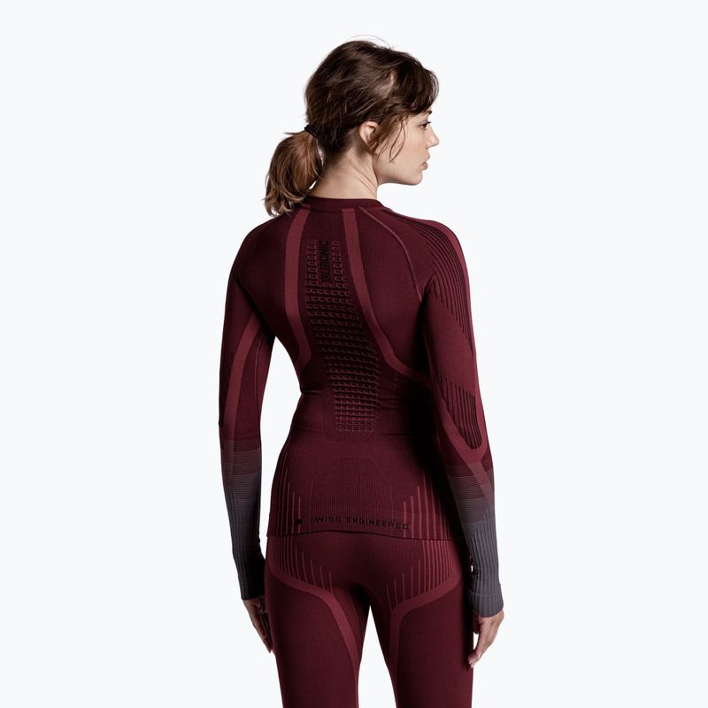 Moteriškas termo džemperis X-Bionic Invent Graphics LS oxide red/x black 3