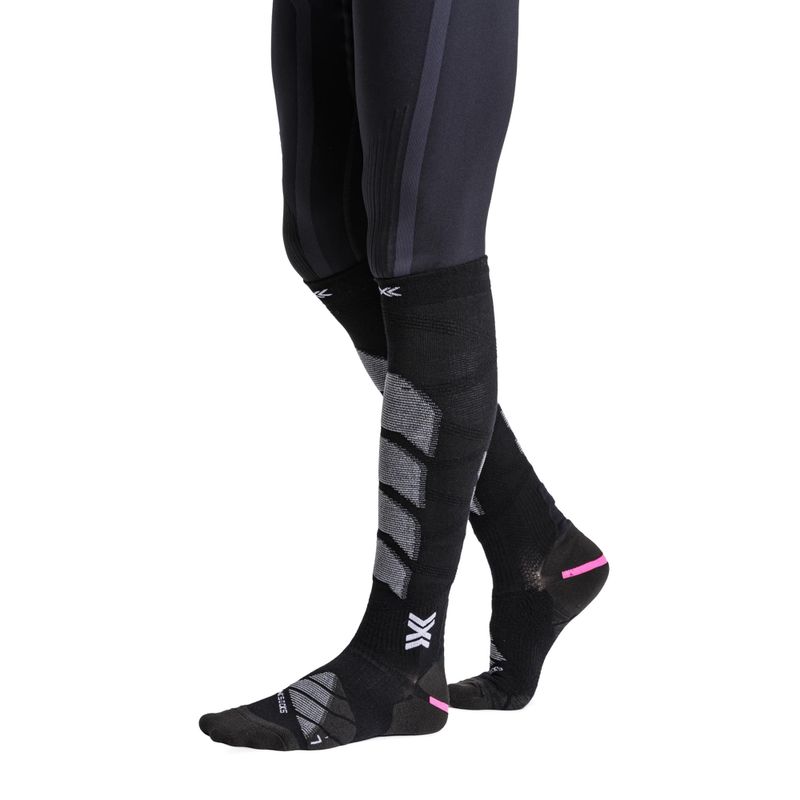 Slidinėjimo kojinės X-Socks Ski Anatomix Merino Otc x black 2