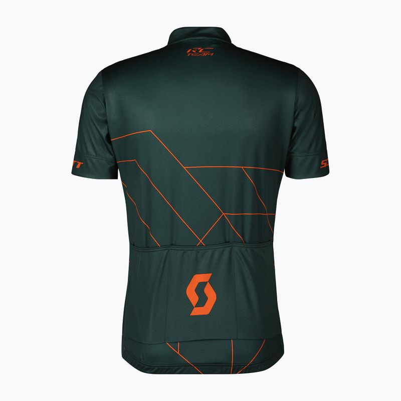 Vyriški SCOTT RC Team 20 aruba green/braze orange dviratininkų marškinėliai 2