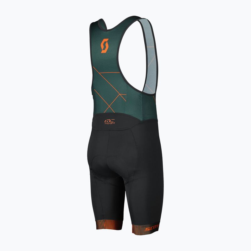 Vyriški dviračių šortai SCOTT RC Team +++ Bibshorts aruba green/braze orange 2