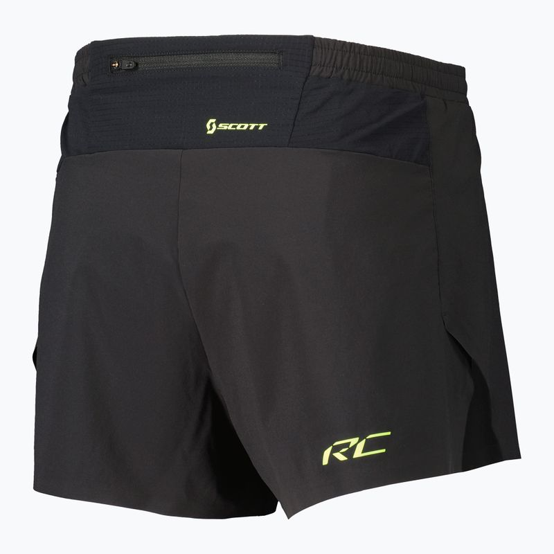Vyriški bėgimo šortai SCOTT RC Run Split black/yellow 2
