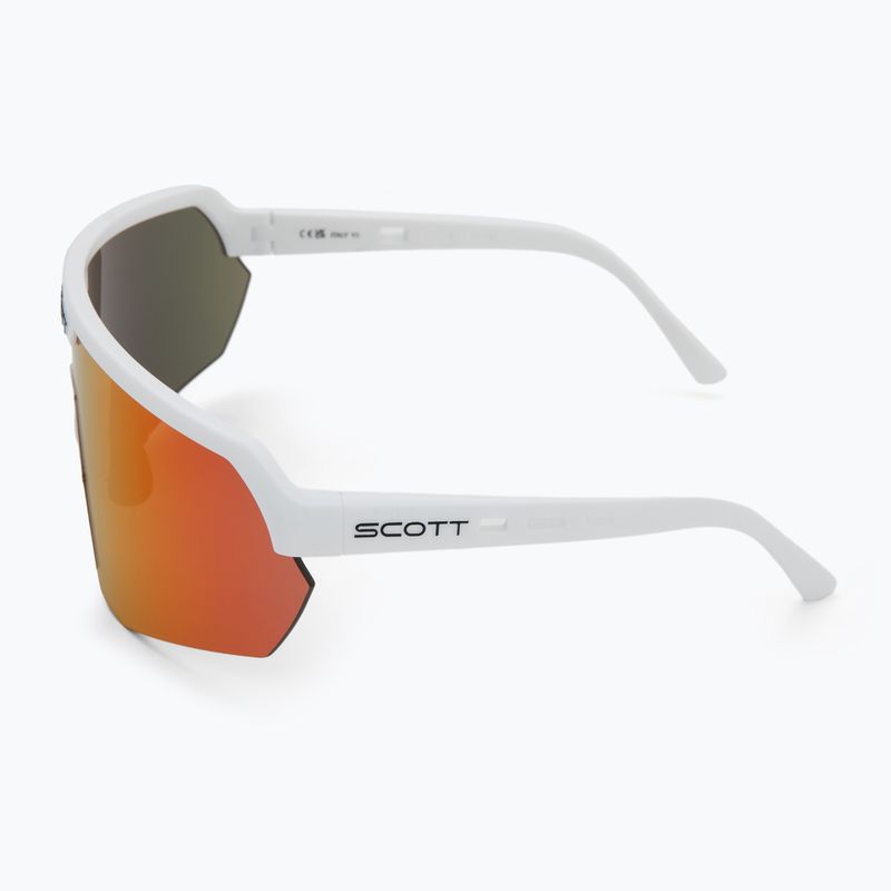 Akiniai nuo saulės SCOTT Sport Shield white matt/red chrome 4