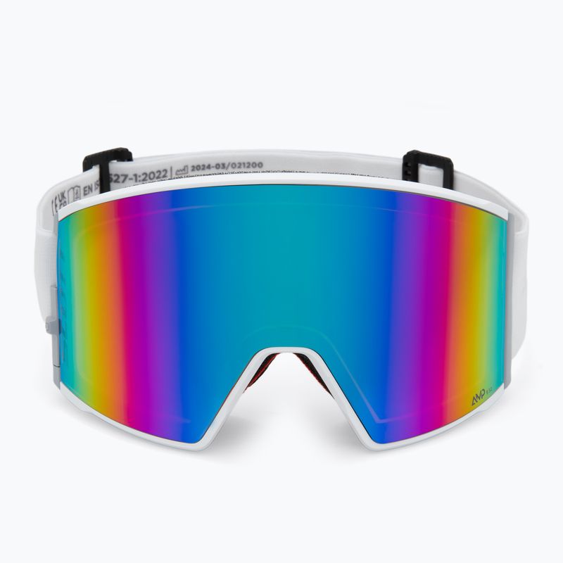 Slidinėjimo akiniai SCOTT React mineral white/enhancer teal chrome/amp pro green 3