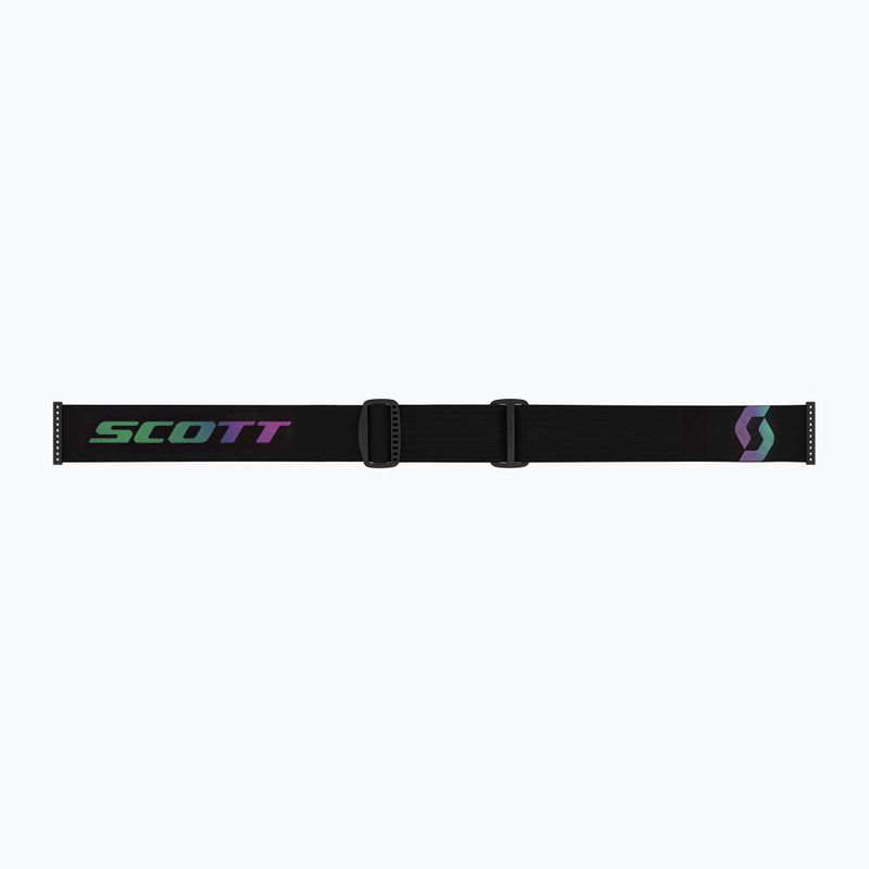 Slidinėjimo akiniai SCOTT React black/aurora green/enhancer teal chrome/pro green 3