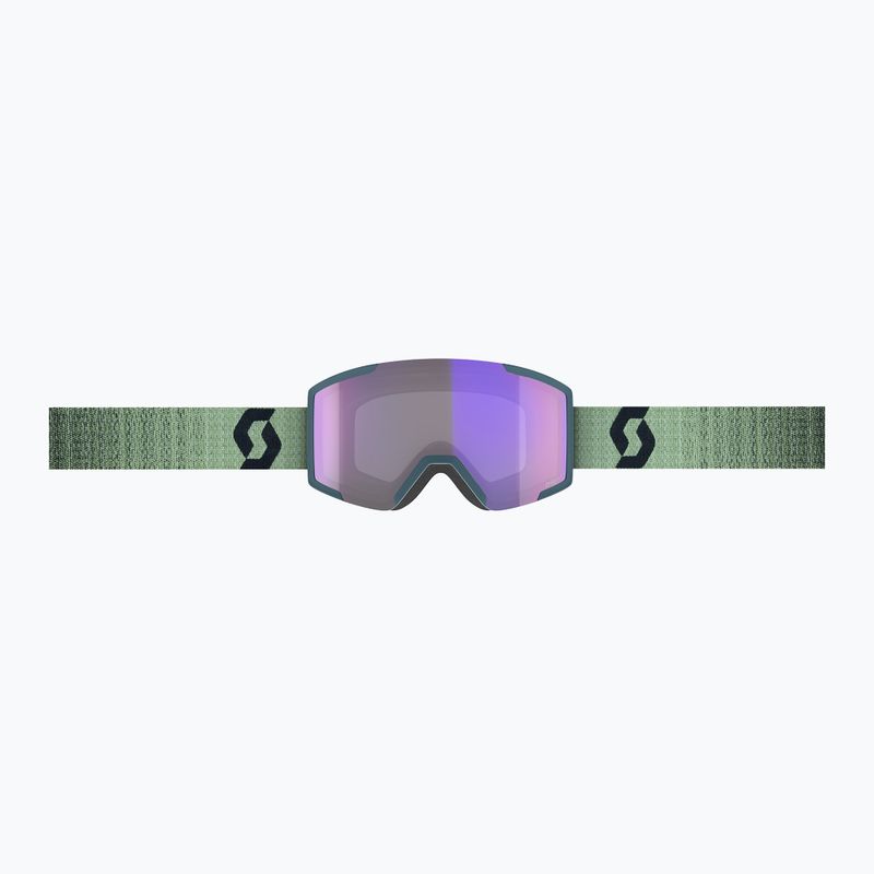 Slidinėjimo akiniai SCOTT Shield LS soft green/black/light sensitive blue chrome 2