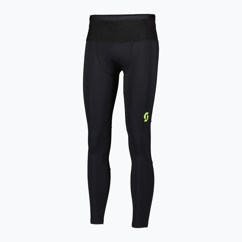Vyriškos bėgimo tamprės SCOTT RC Run Full Tights black/yellow