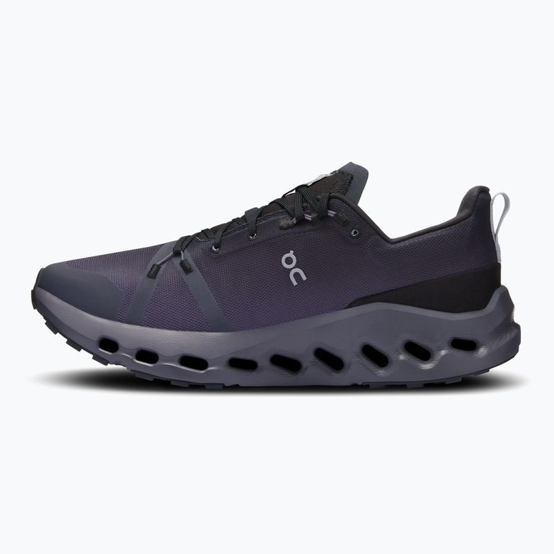 Vyriški bėgimo bateliai On Cloudsurfer Trail Waterproof black/eclipse 10