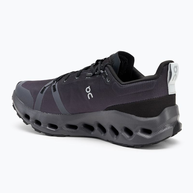 Vyriški bėgimo bateliai On Running Cloudsurfer Trail Waterproof black/eclipse 3