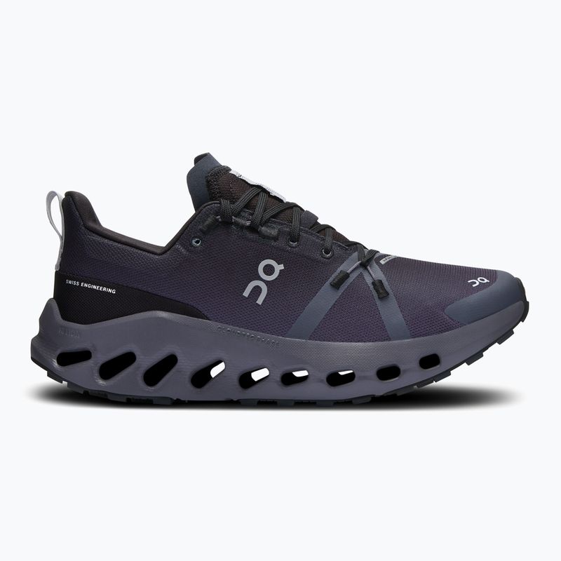 Moteriški bėgimo bateliai On Cloudsurfer Trail Waterproof black/eclipse 9