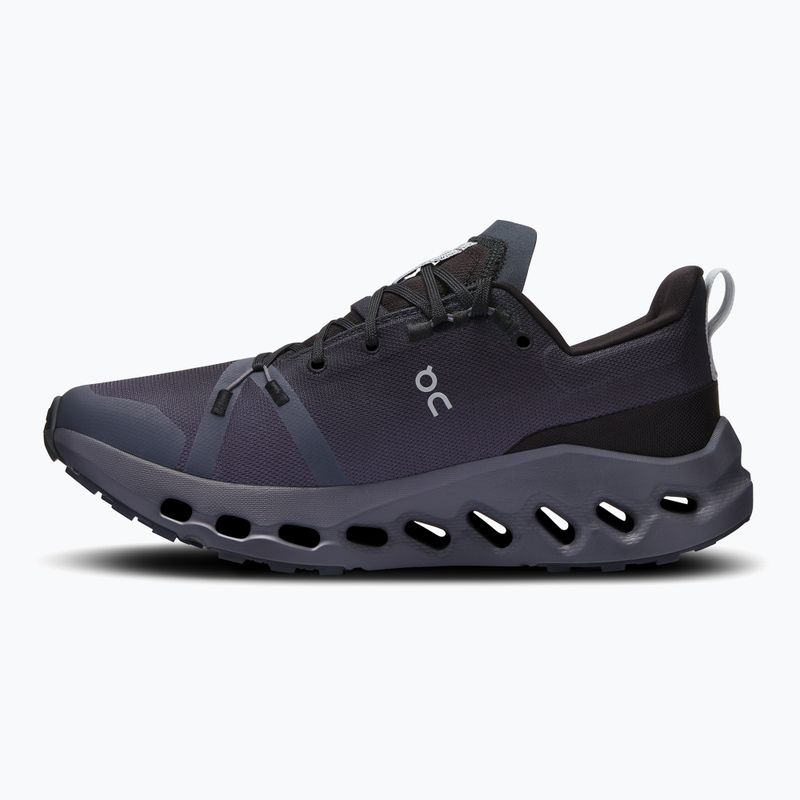 Moteriški bėgimo bateliai On Cloudsurfer Trail Waterproof black/eclipse 10