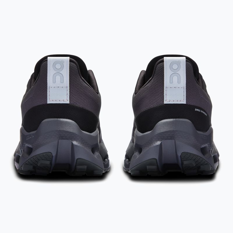 Moteriški bėgimo bateliai On Cloudsurfer Trail Waterproof black/eclipse 11