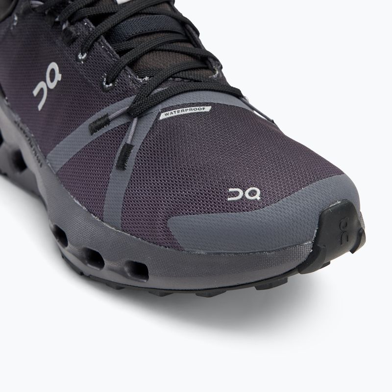 Moteriški bėgimo bateliai On Cloudsurfer Trail Waterproof black/eclipse 7