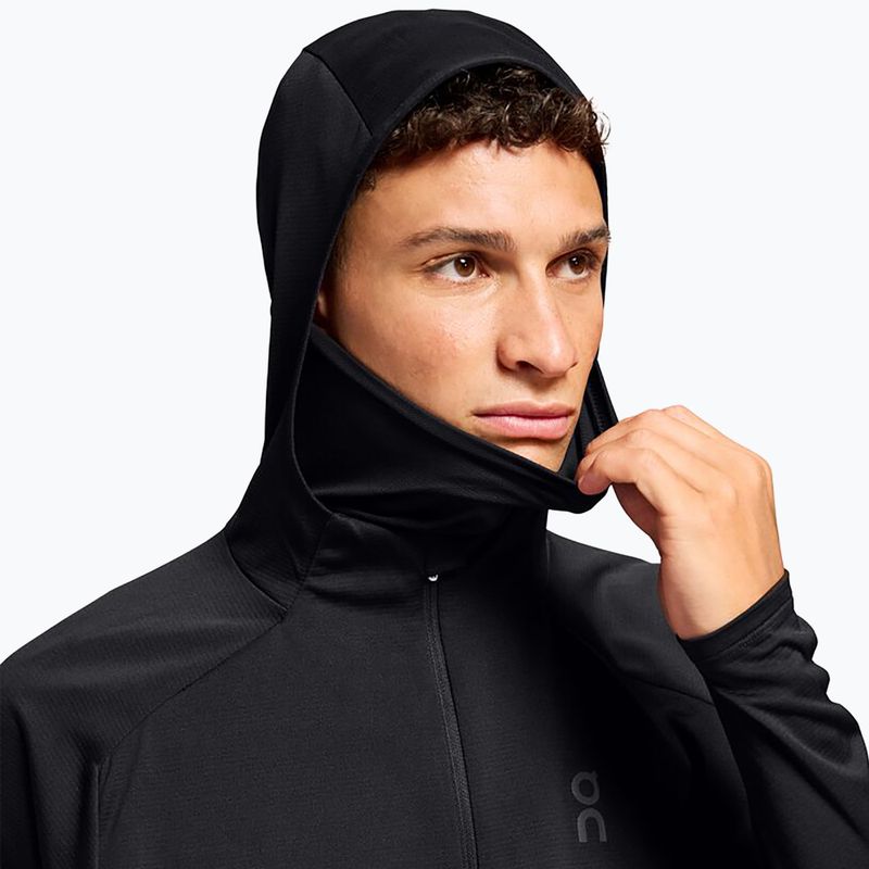 Vyriškas bėgimo džemperis On Running Climate Zip Hoodie black 5