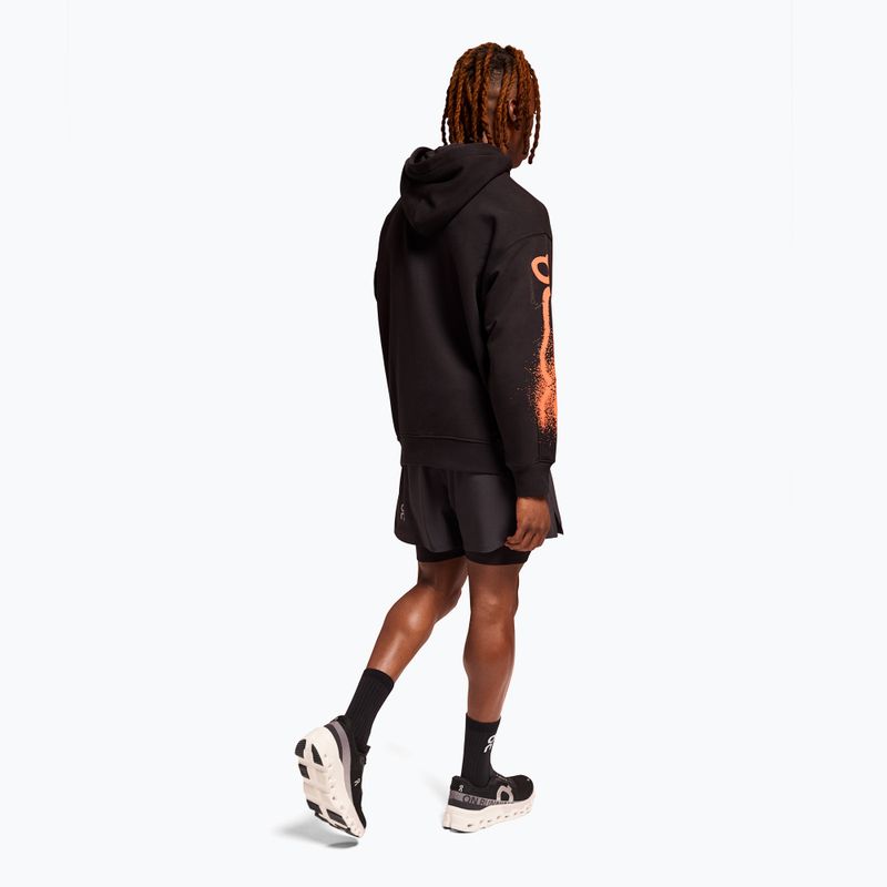 Vyriškas bėgimo džemperis On Running Club Hoodie Cloud black 3