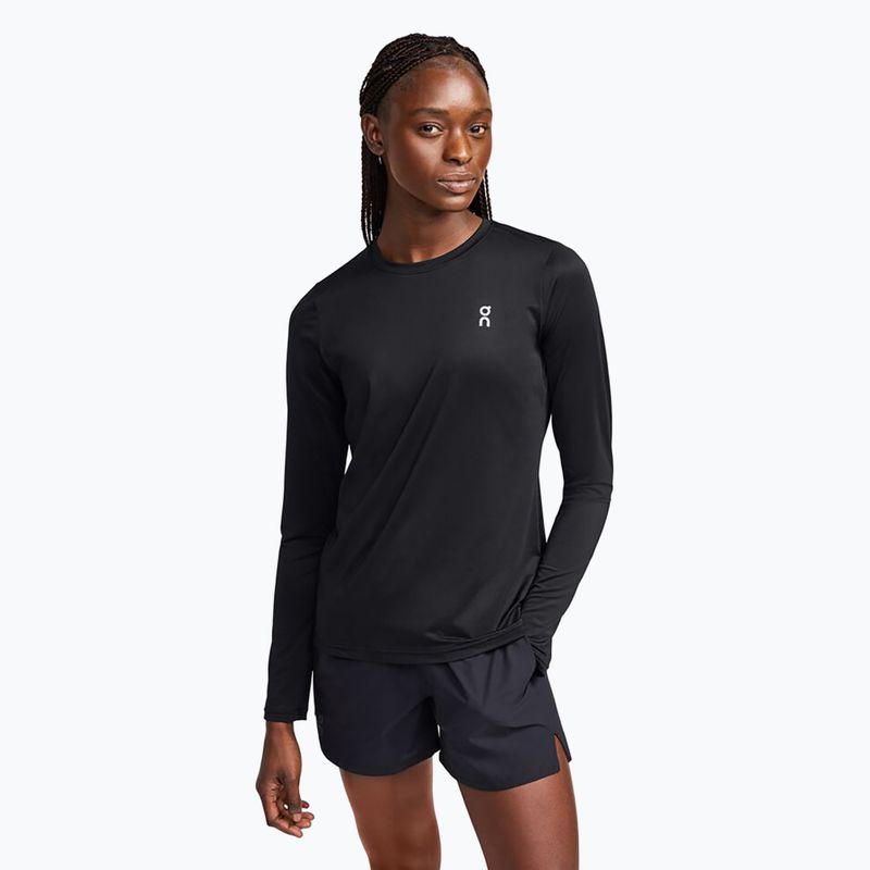 Moteriški bėgimo marškinėliai ilgomis rankovėmis On Core Long-T black