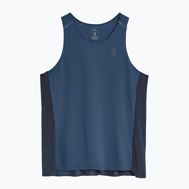 Vyriškas bėgimo tank topas On Running Performance Tank denim/navy