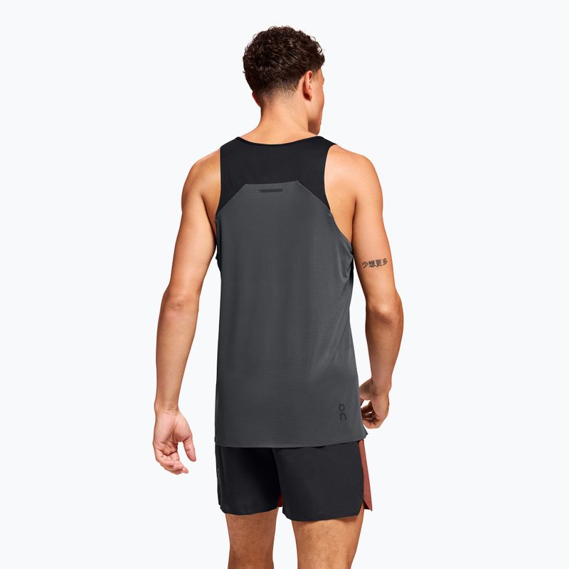 Vyriškas bėgimo tank topas On Running Performance Tank black/eclipse 3