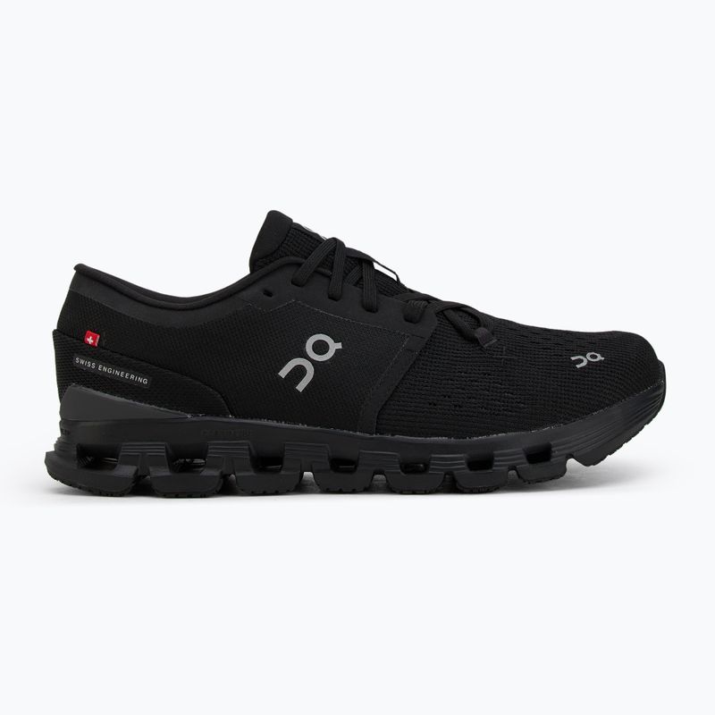 Vyriški bėgimo bateliai On Cloud X 4 black/eclipse 2