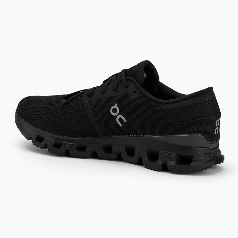 Vyriški bėgimo bateliai On Cloud X 4 black/eclipse 3