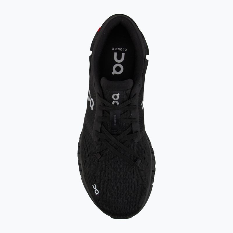 Vyriški treniruočių batai On Cloud X 4 black/eclipse 5