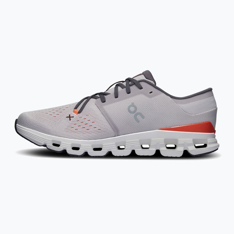 Vyriški bėgimo bateliai On Cloud X 4 silver/flame 10