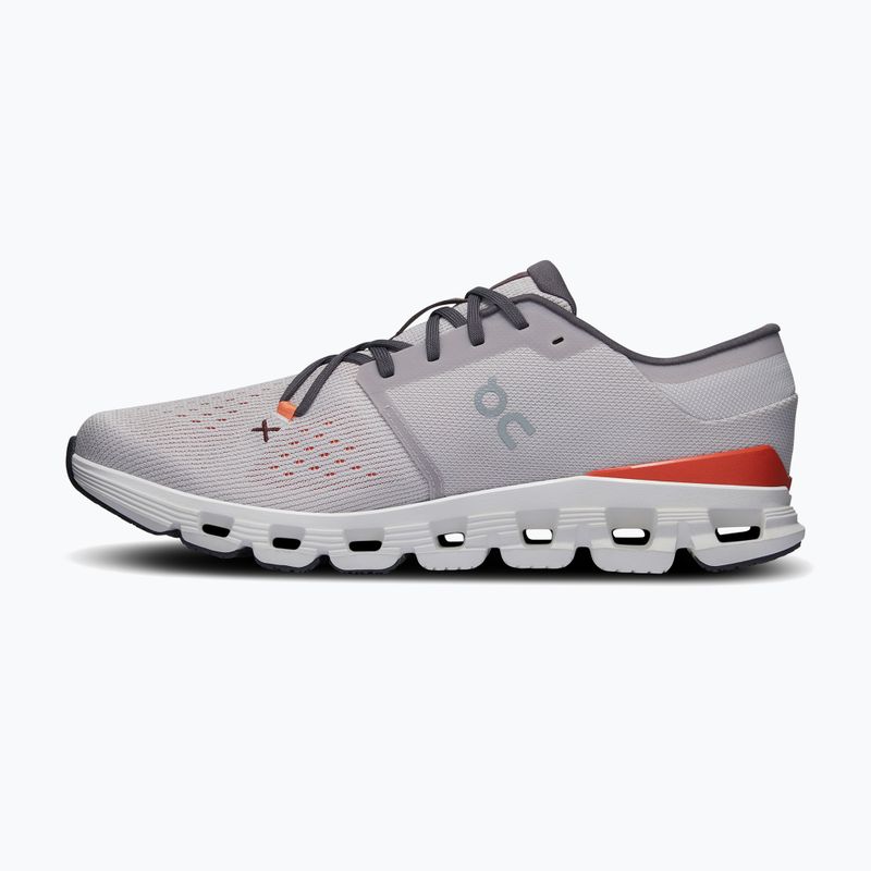 Vyriški bėgimo bateliai On Cloud X 4 silver/flame 11