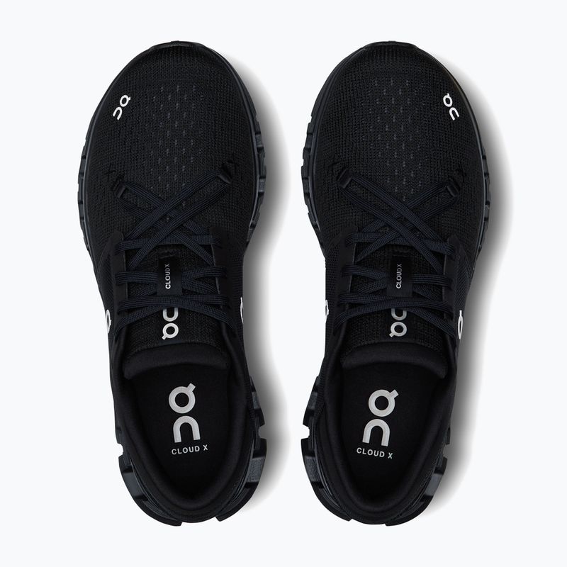 Moteriški bėgimo bateliai On Cloud X 4 black/eclipse 13