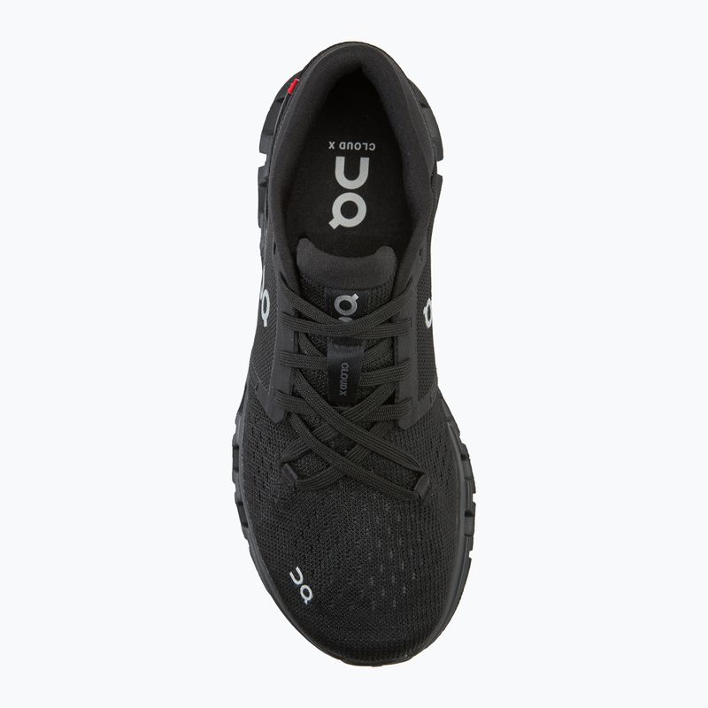 Moteriški bėgimo bateliai On Cloud X 4 black/eclipse 5