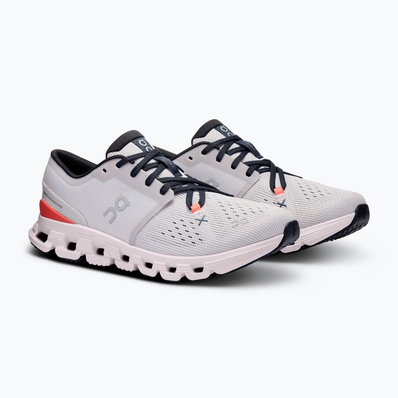 Moteriški bėgimo bateliai On Cloud X 4 silver/flame 8