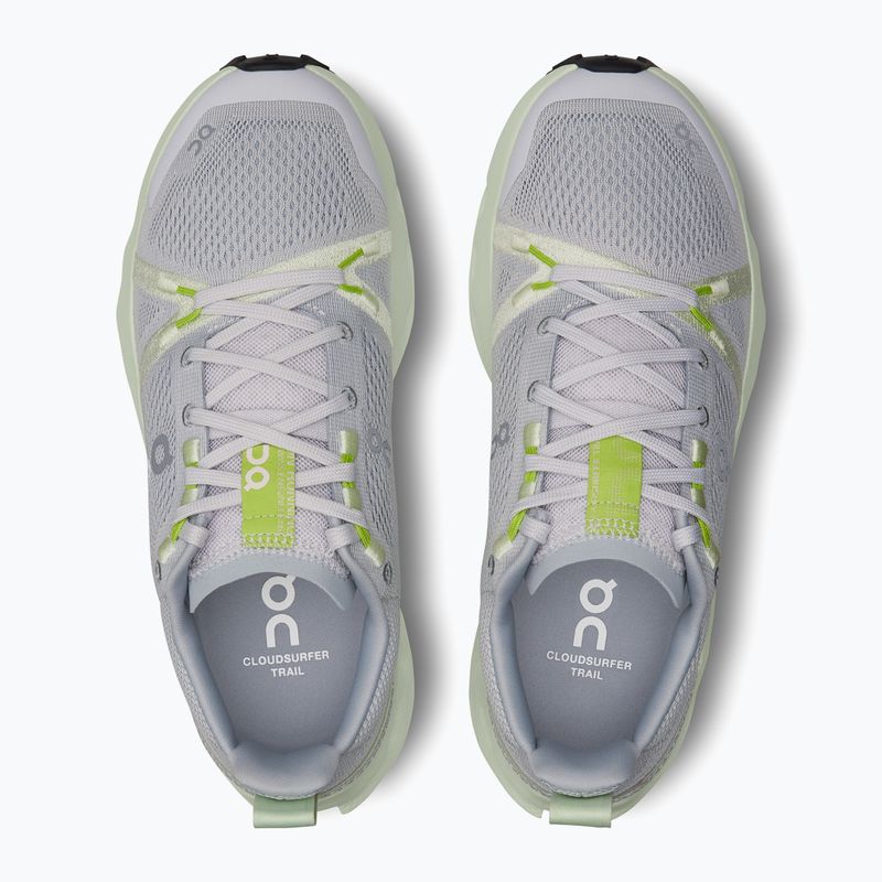 Moteriški bėgimo bateliai On Cloudsurfer Trail running shoes frost/lima 13