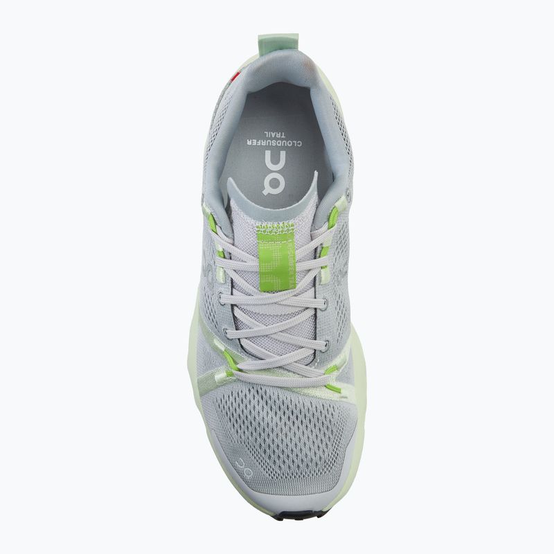 Moteriški bėgimo bateliai On Cloudsurfer Trail running shoes frost/lima 5