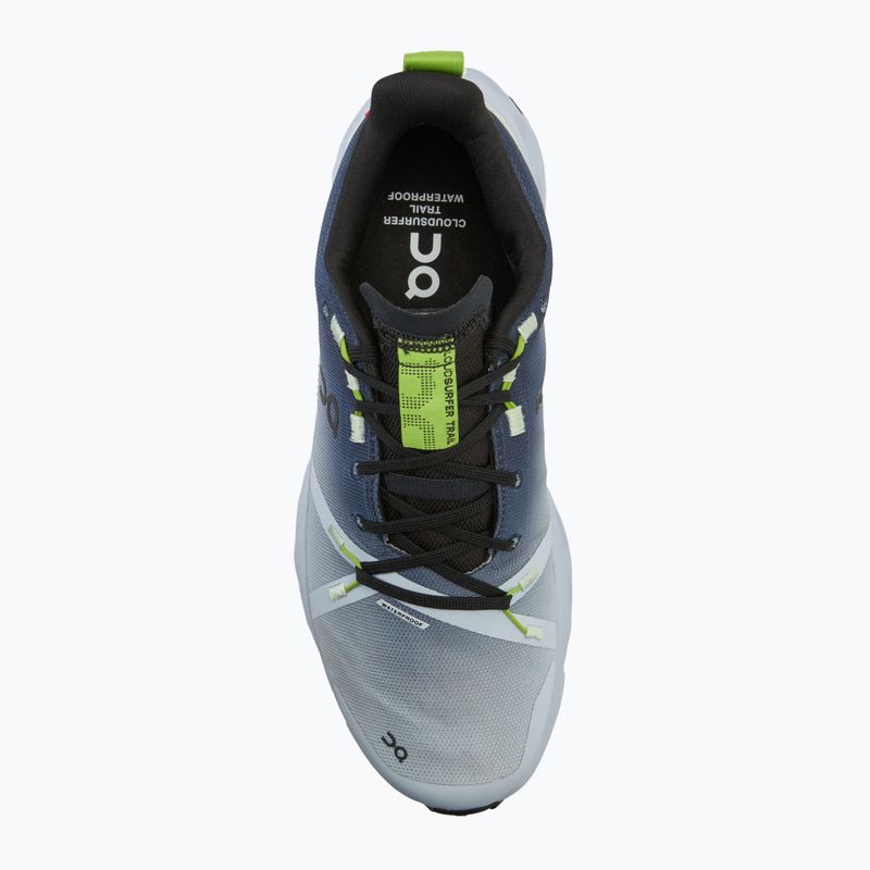 Vyriški bėgimo bateliai On Cloudsurfer Trail Waterproof black/heather 5